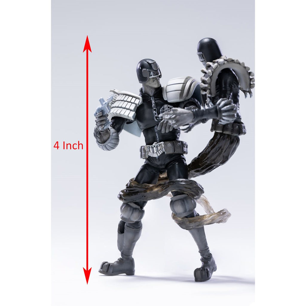 Judge Dredd vs. Death Black and White Exquisite Mini Series 1:18 Scale Action Figure 2-Pack