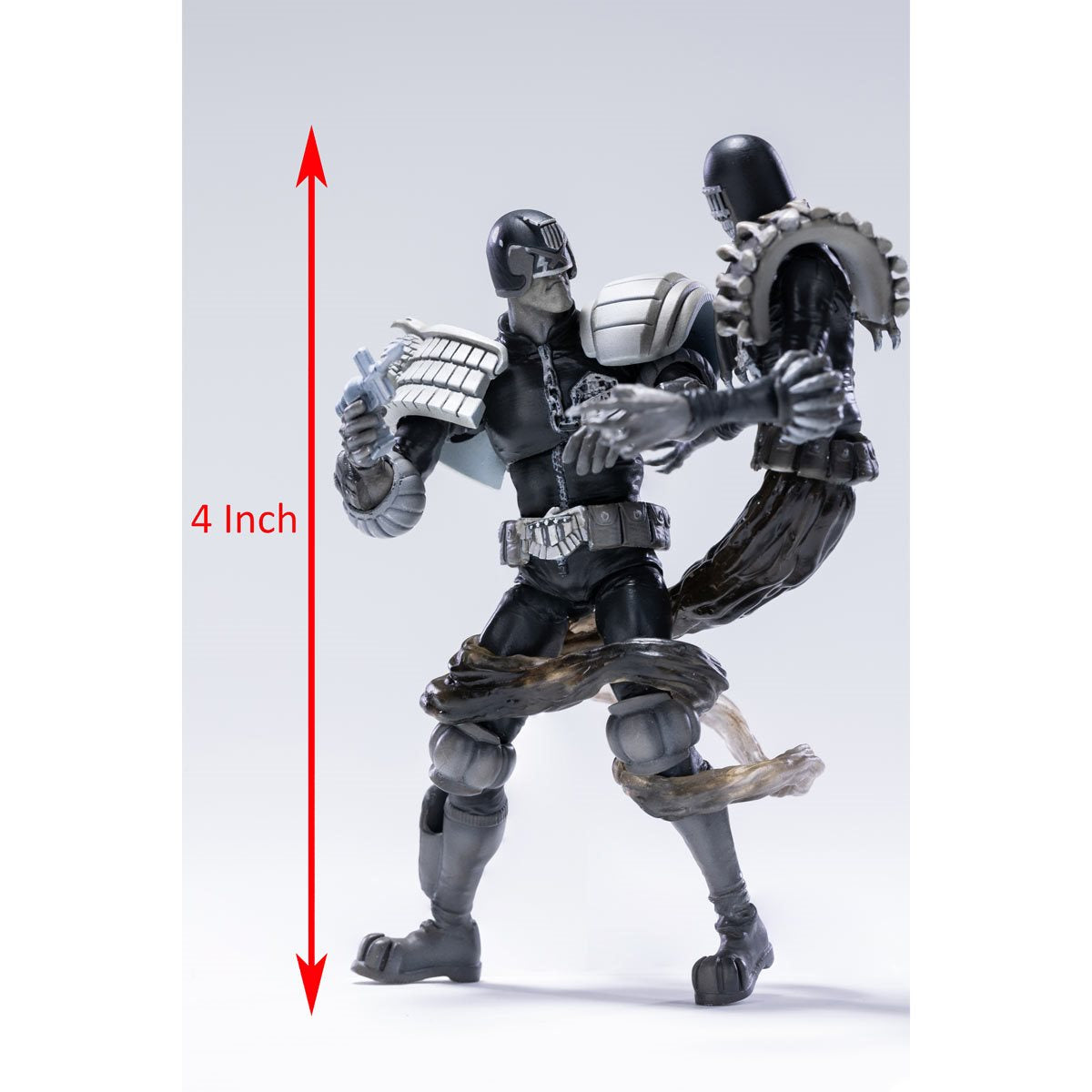 Judge Dredd vs. Death Black and White Exquisite Mini Series 1:18 Scale Action Figure 2-Pack