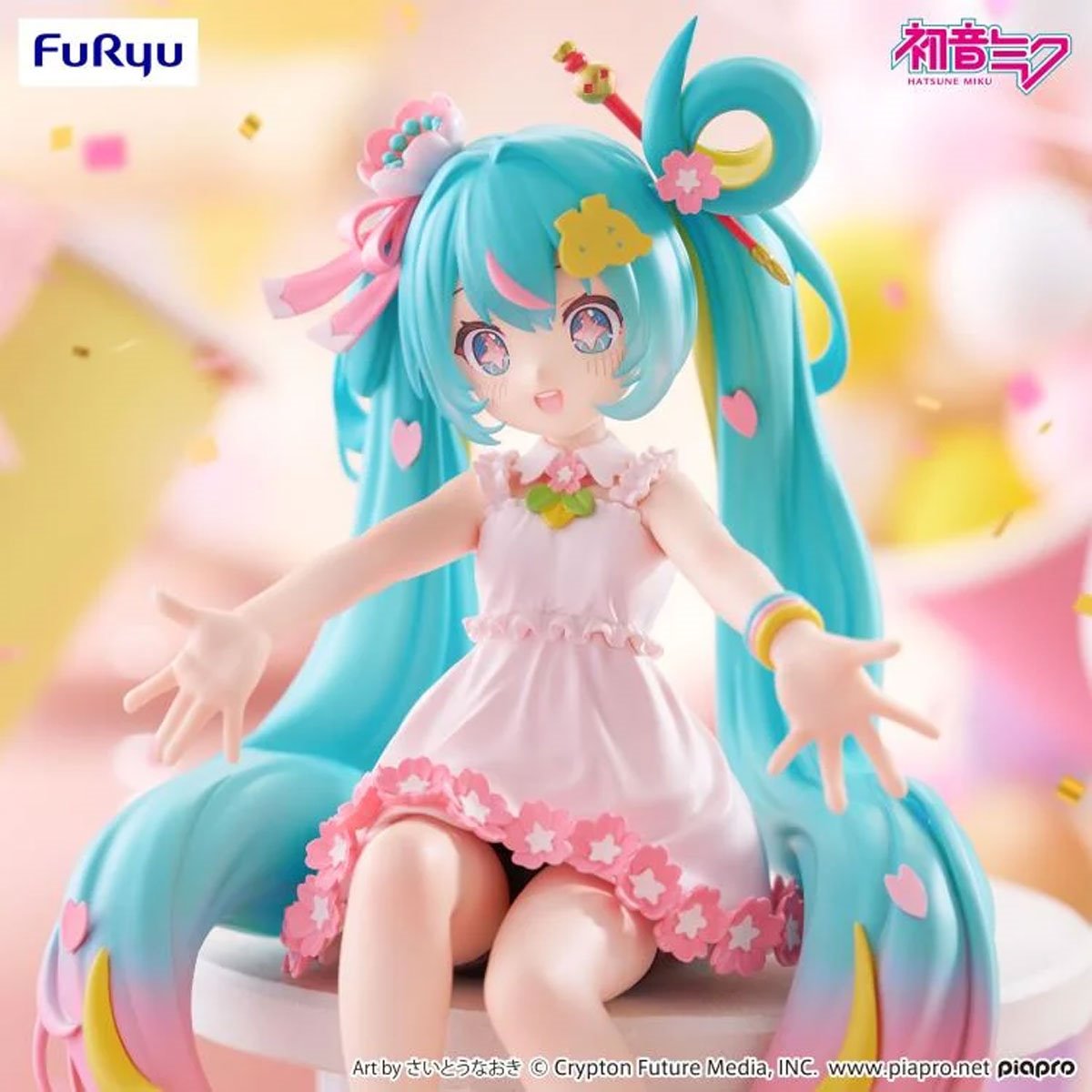 Vocaloid Hatsune Miku 10th Anniversary Noodle Stopper Statue