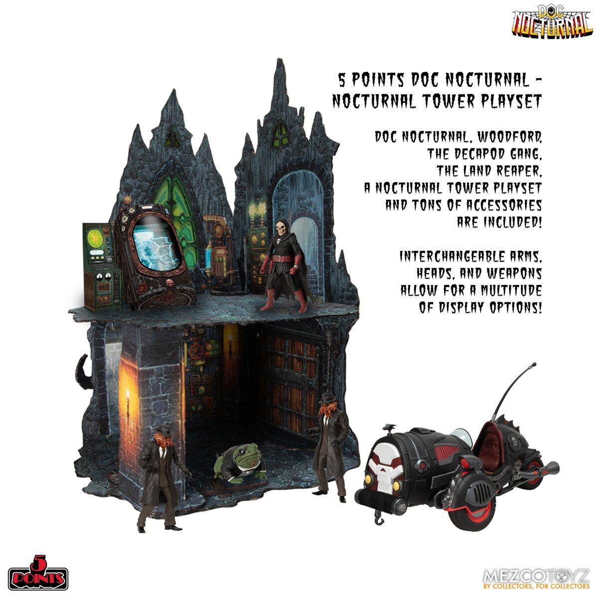Doc Nocturnal Nocturnal Tower 5 Points Playset