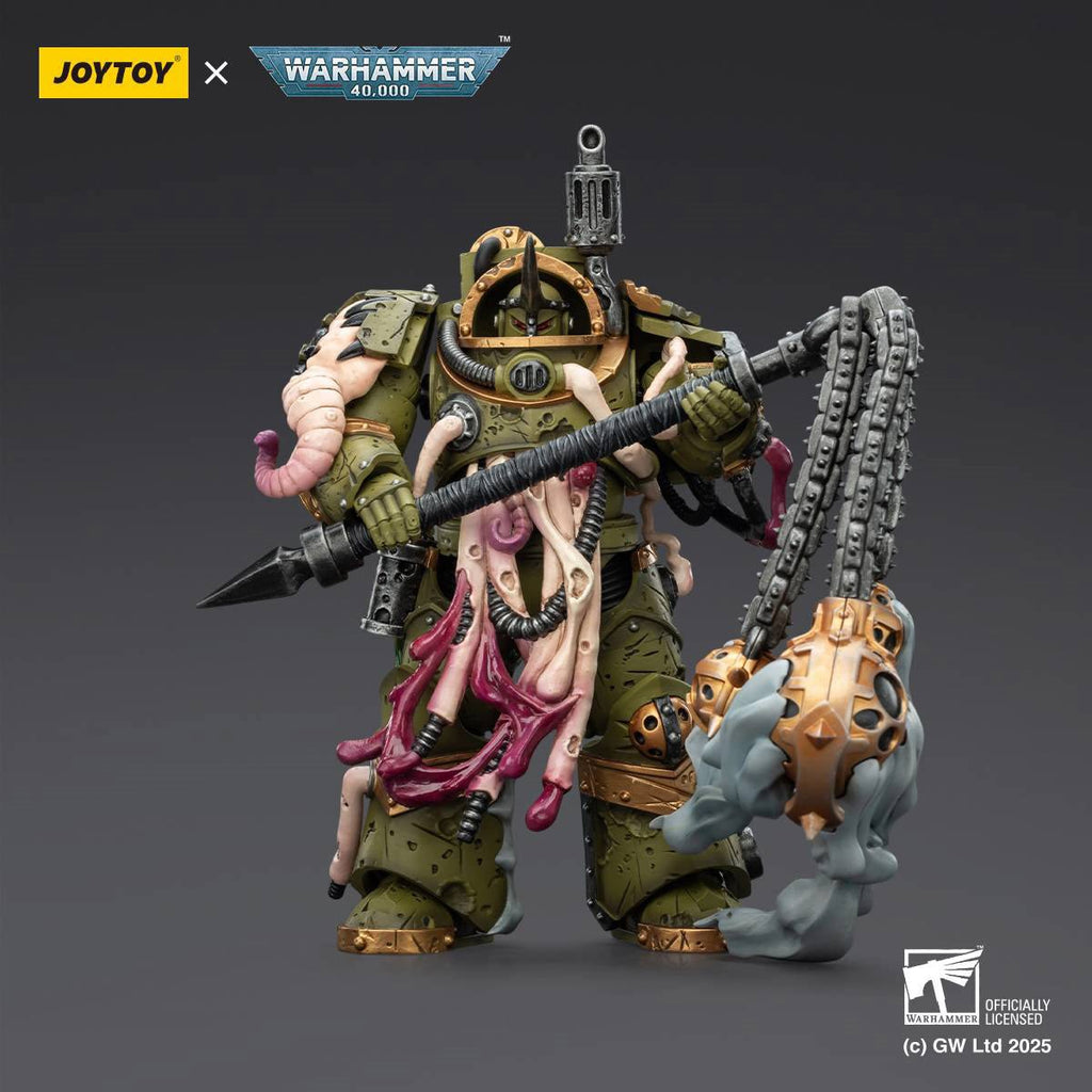 Joy Toy Warhammer 40,000 Death Guard Blightlord Terminator 2 with Flail of Corruption 1:18 Scale Action Figure