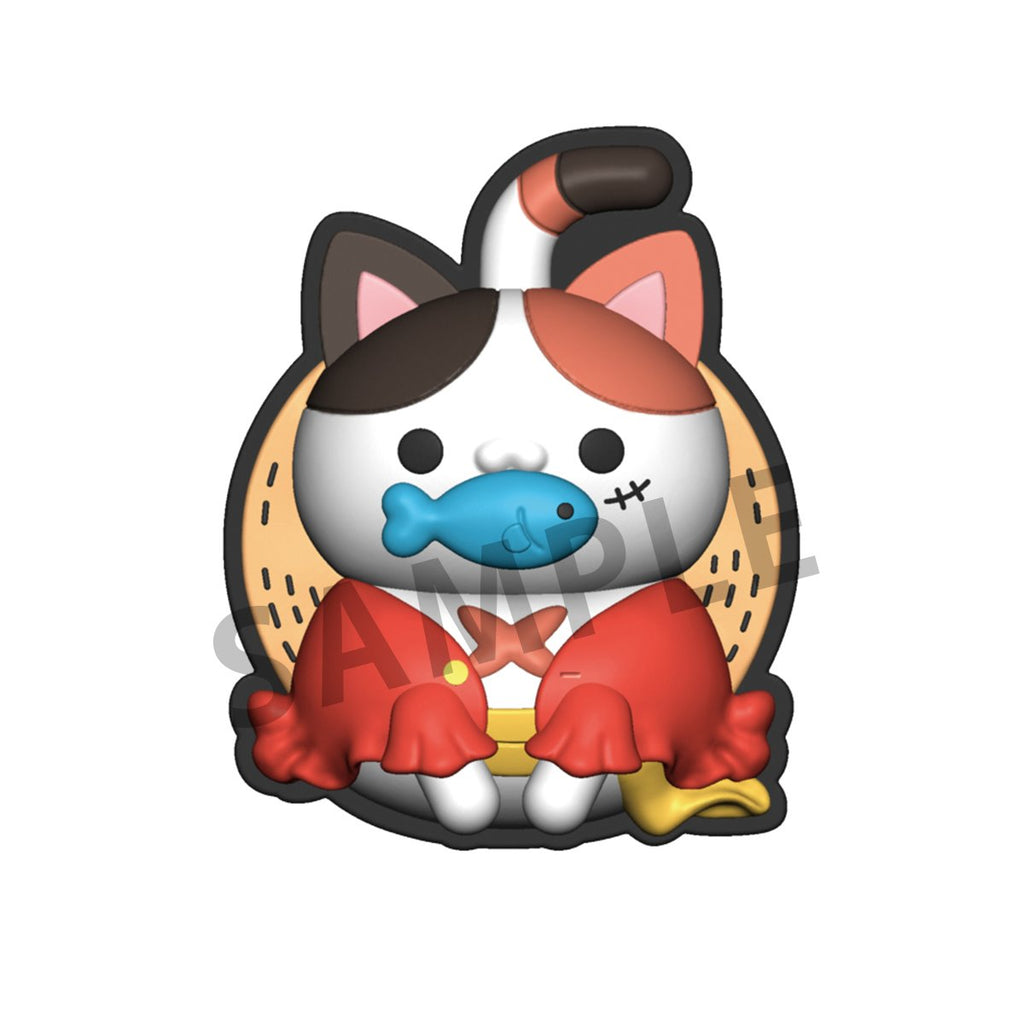 One Piece Nyan Piece Nyan! Mega Cat Project Rubber Clip Set