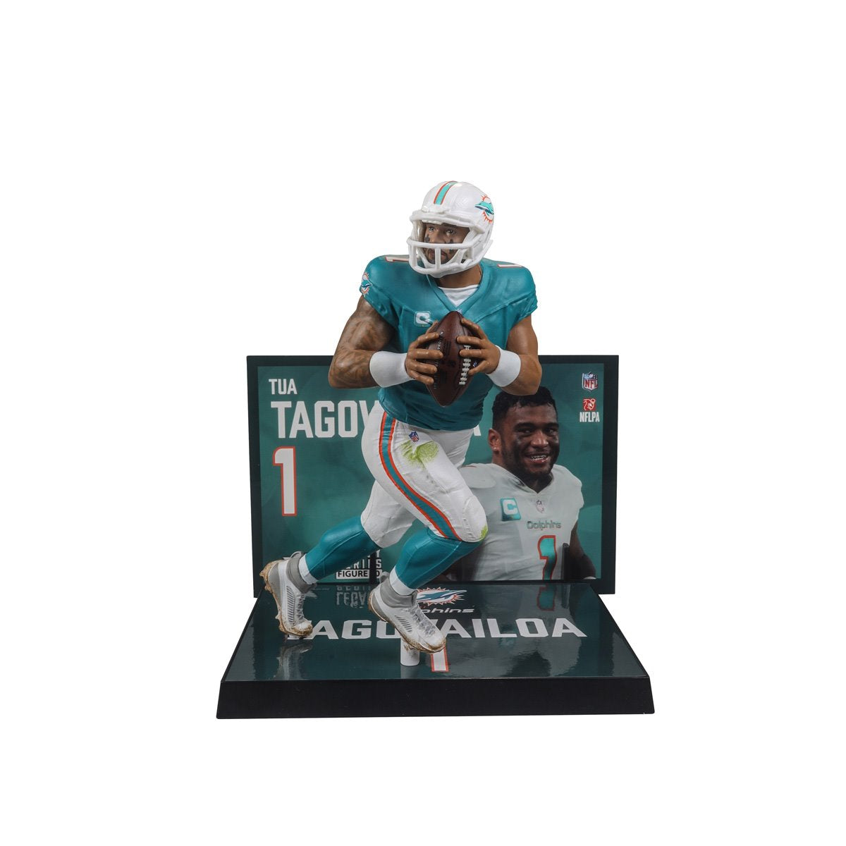 NFL SportsPicks 2024 Wave 1 Miami Dolphins Tua Tagovailoa 7-Inch Scale Posed Figure
