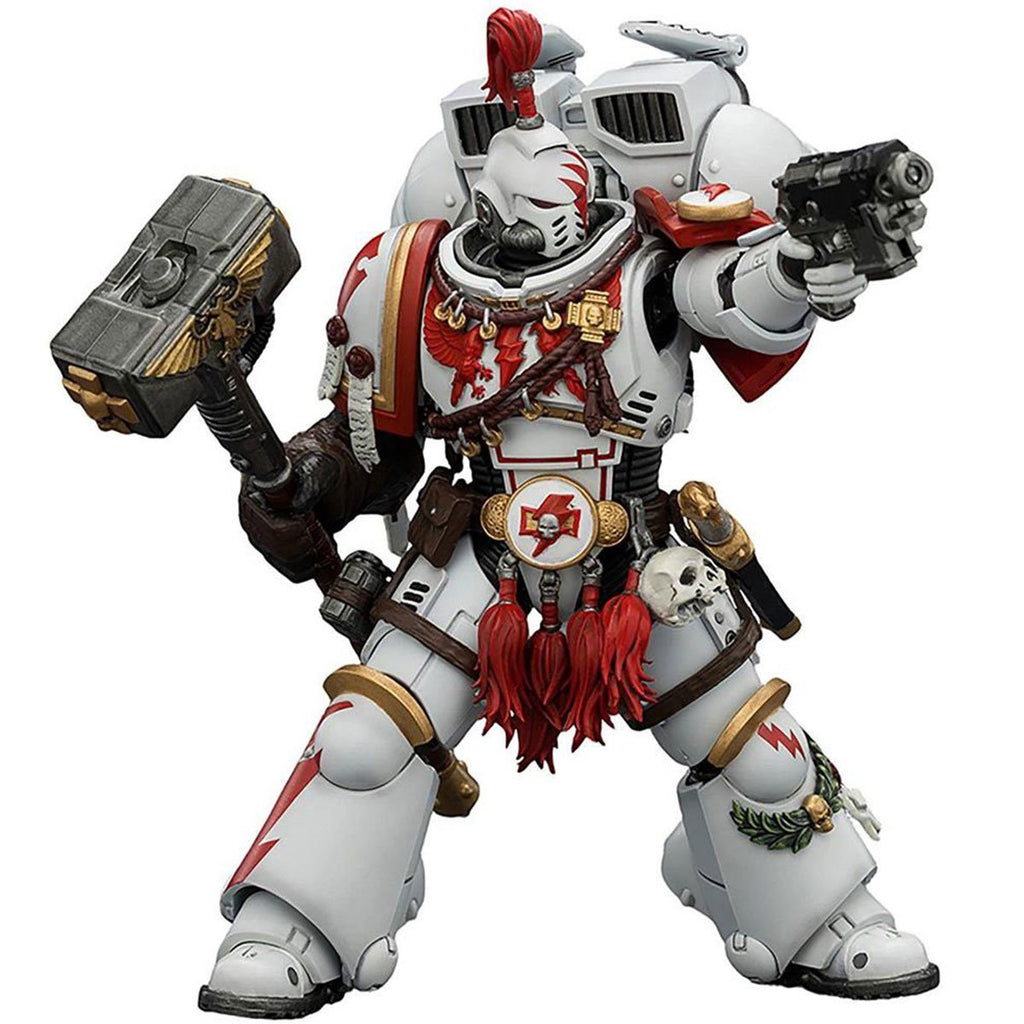Joy Toy Warhammer 40,000 Space Marine Game Edition White Scars Assault Intercessor Champion 1:18 Scale Action Figure