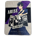 Solo Leveling S2 Sung Jinwoo and Shadows Throw Blanket