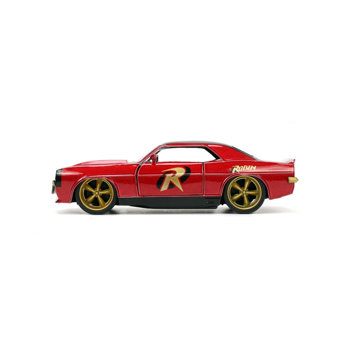 Batman Hollywood Rides 1969 Chevrolet Camaro 1:32 Scale Die-Cast Metal Vehicle with Robin Figure