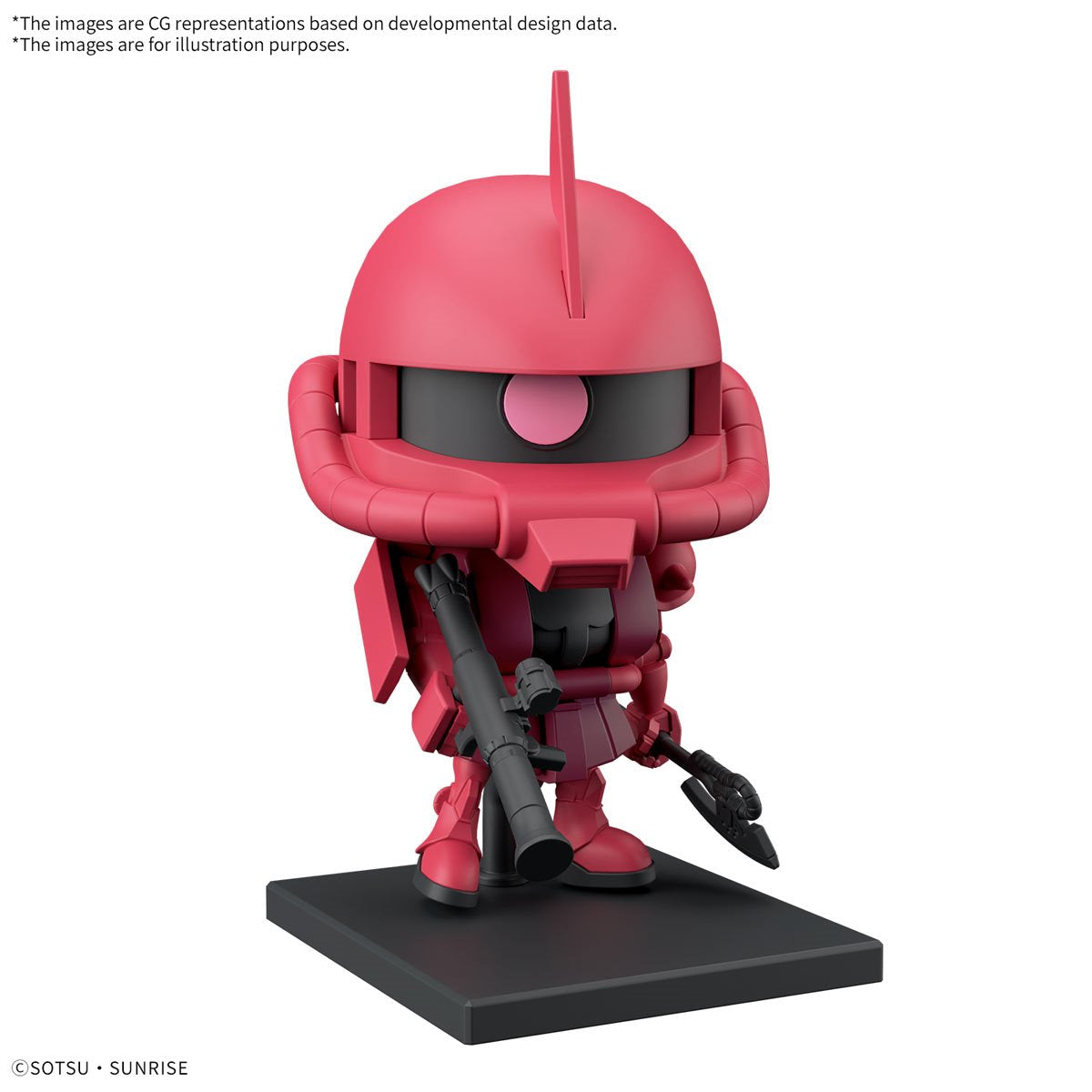 Mobile Suit Gundam Gundam CharZaku-kun DX Set with Runner Version Recreation Parts 1:1 Scale Model Kit