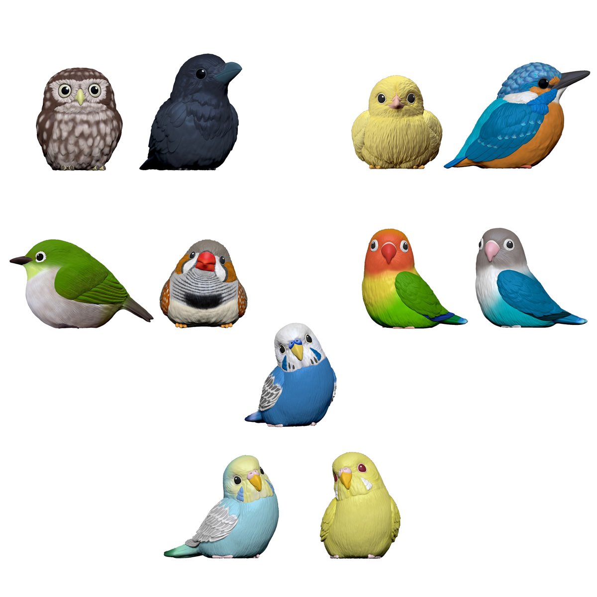 Birds Series 4 Tenori Friends Mini-Figure Case of 12