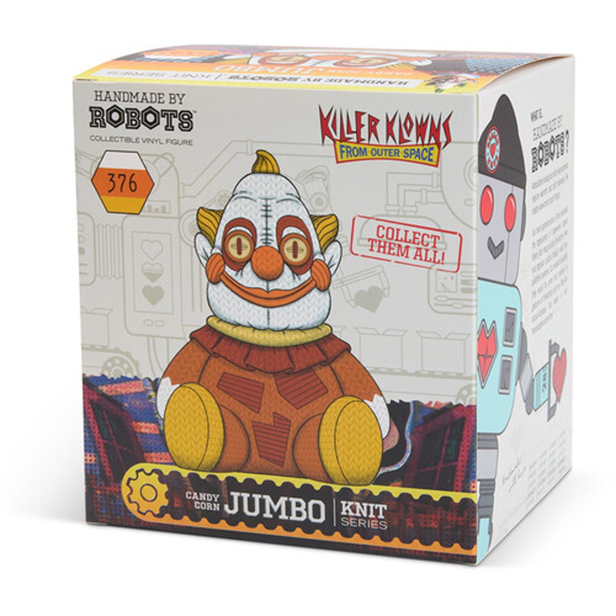 Killer Klowns from Outer Space Jumbo #376 Candy Corn Handmade By Robots Vinyl Figure