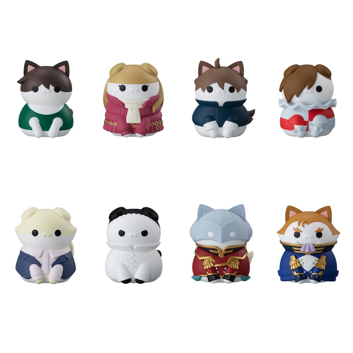 Mobile Suit Gundam Wing Nyandam Wing Cat Transformation Mega Cat Project Mini-Figure Case of 8