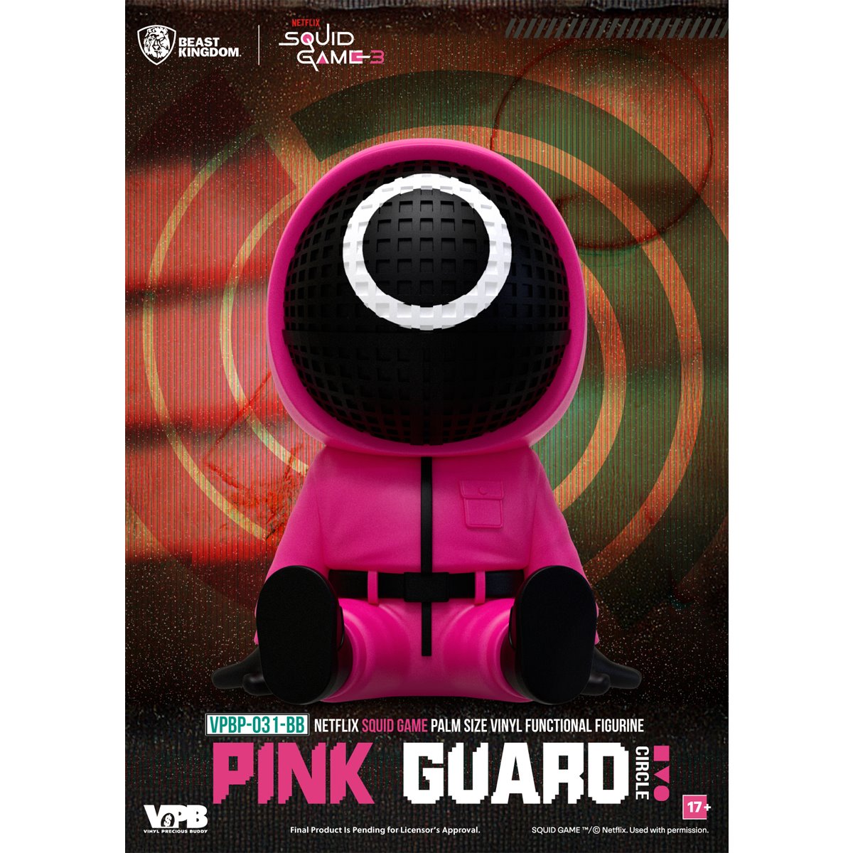 Squid Game VPBP-031 Palm Size Vinyl Functional Piggy Bank Blind Box Case of 6