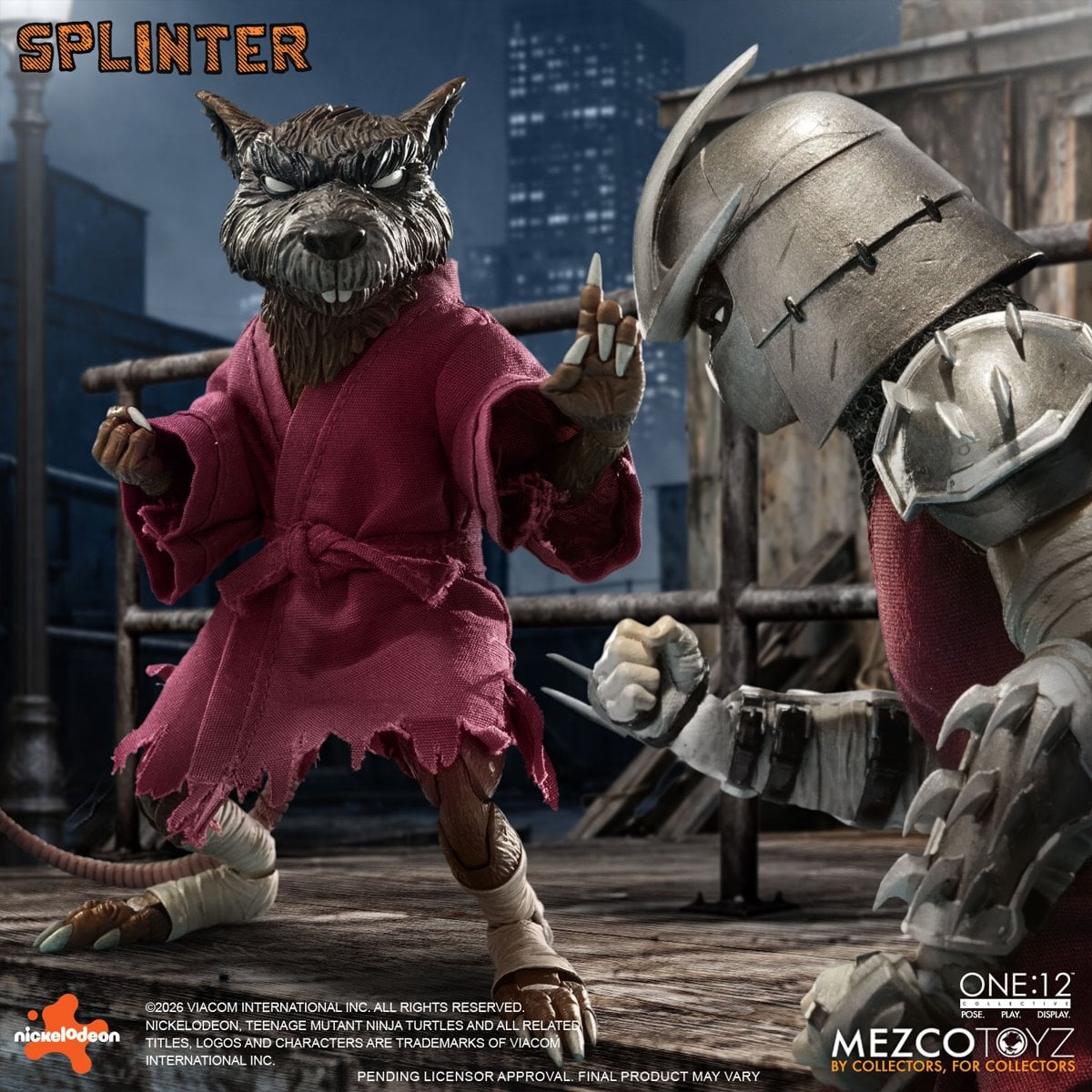 Teenage Mutant Ninja Turtles Master Splinter One:12 Collective Action Figure