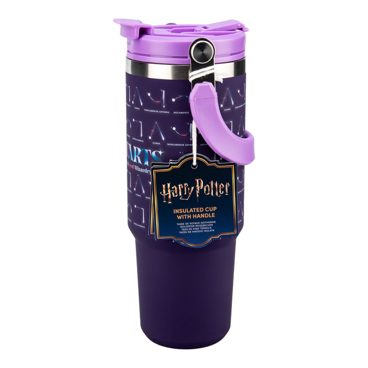 Harry Potter Hogwarts Spells Insulated Cup with Top Handle