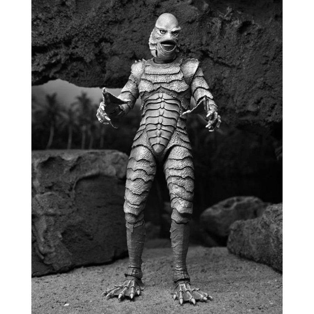 Universal Monsters Ultimate Creature from the Black Lagoon Black and White Version 7-Inch Action Figure