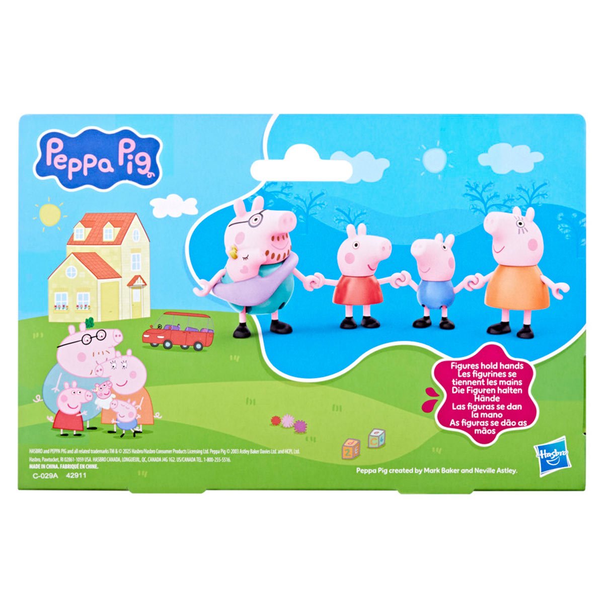 Peppa Pig Peppa's Family of Five with Baby Evie Mini-Figures