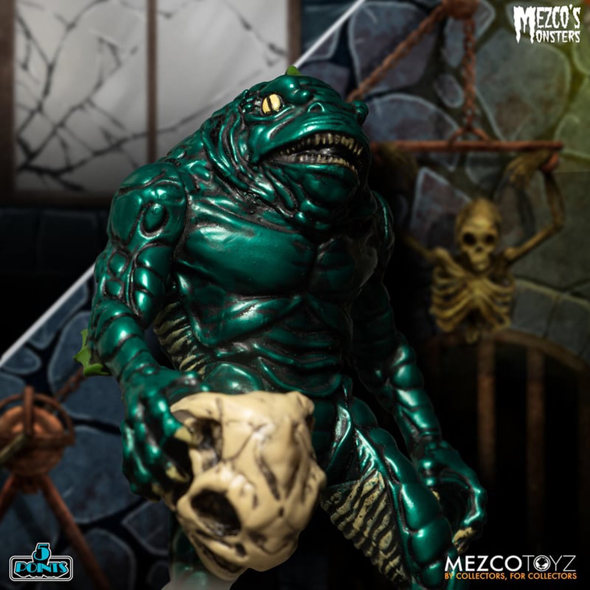 Mezco's Monsters Tower of Fear 5 Points Action Figures Deluxe Playset