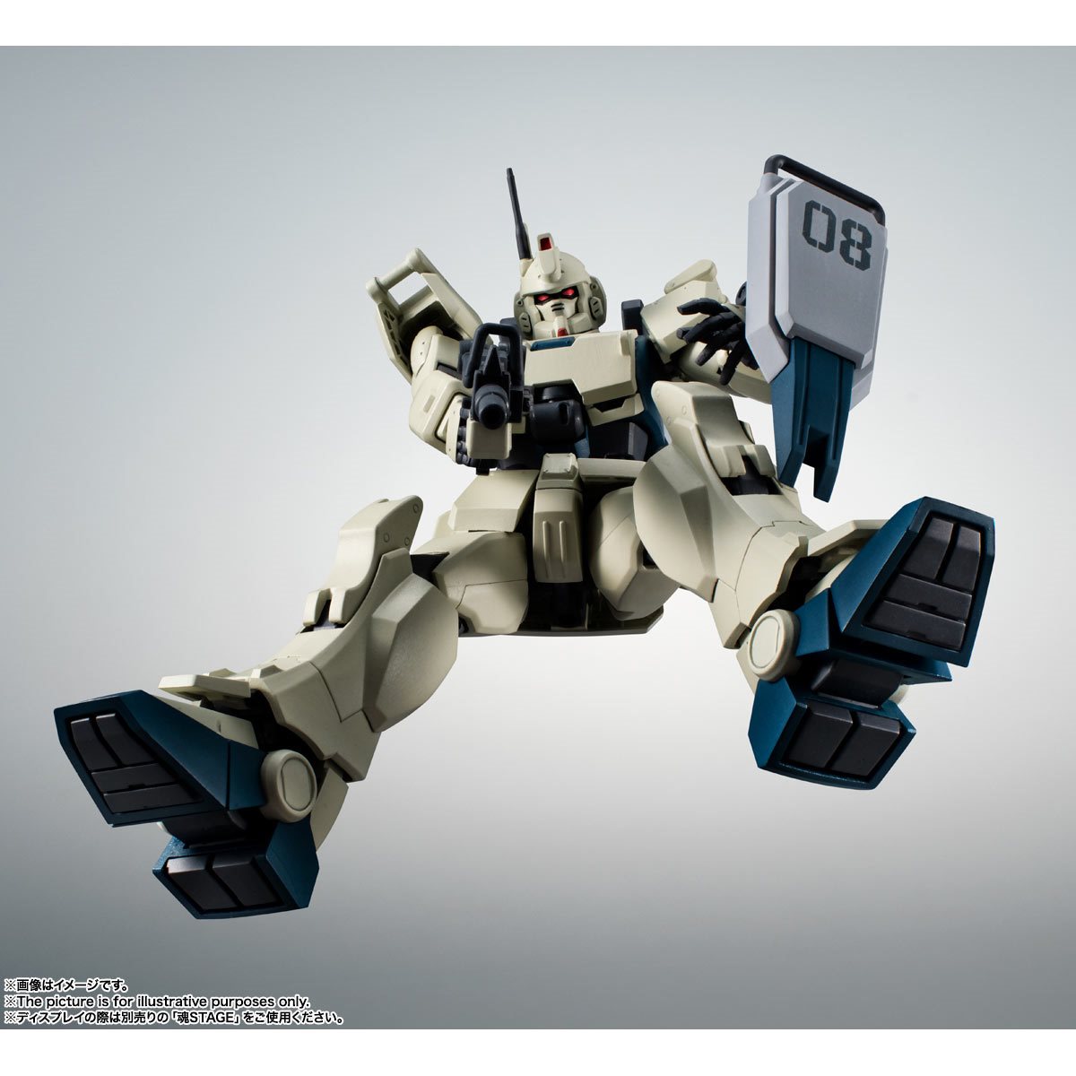 Mobile Suit Gundam The 08th MS Team RX-79(G)Ez-8 Gundam Ez-8 Side MS Version A.N.I.M.E. The Robot Spirits Action Figure
