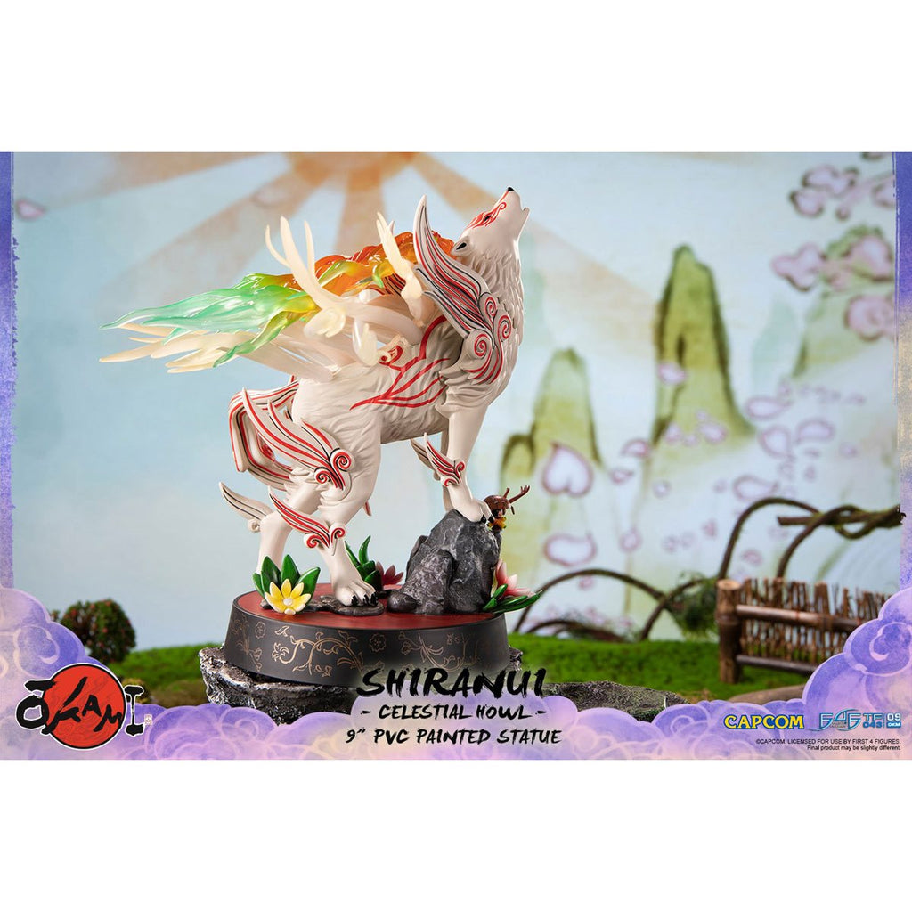 Okami: Shiranui 9-Inch Staute - Celestial Howl Pose