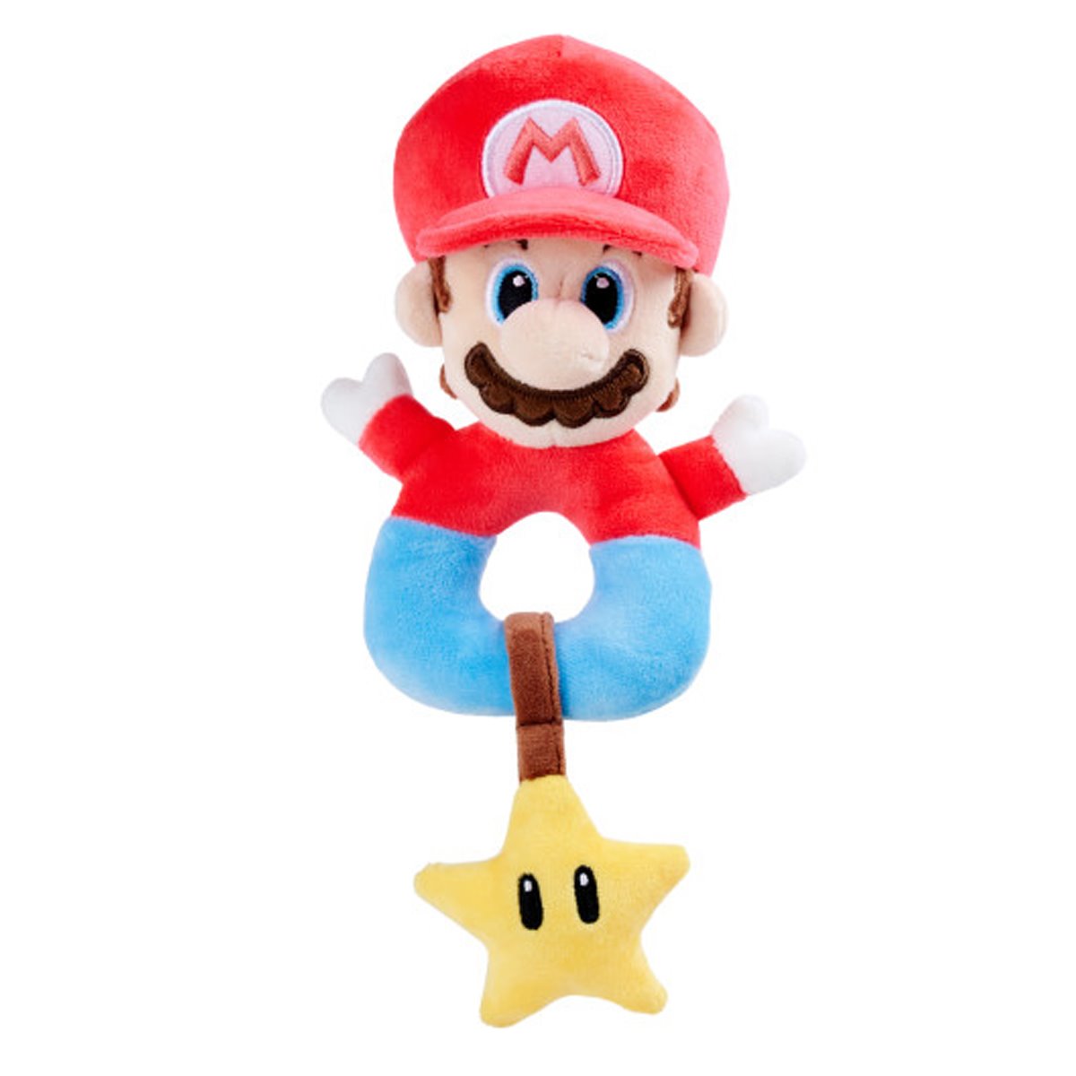 Super Mario Bros. My Mario Grabber with Rattle Plush Doll
