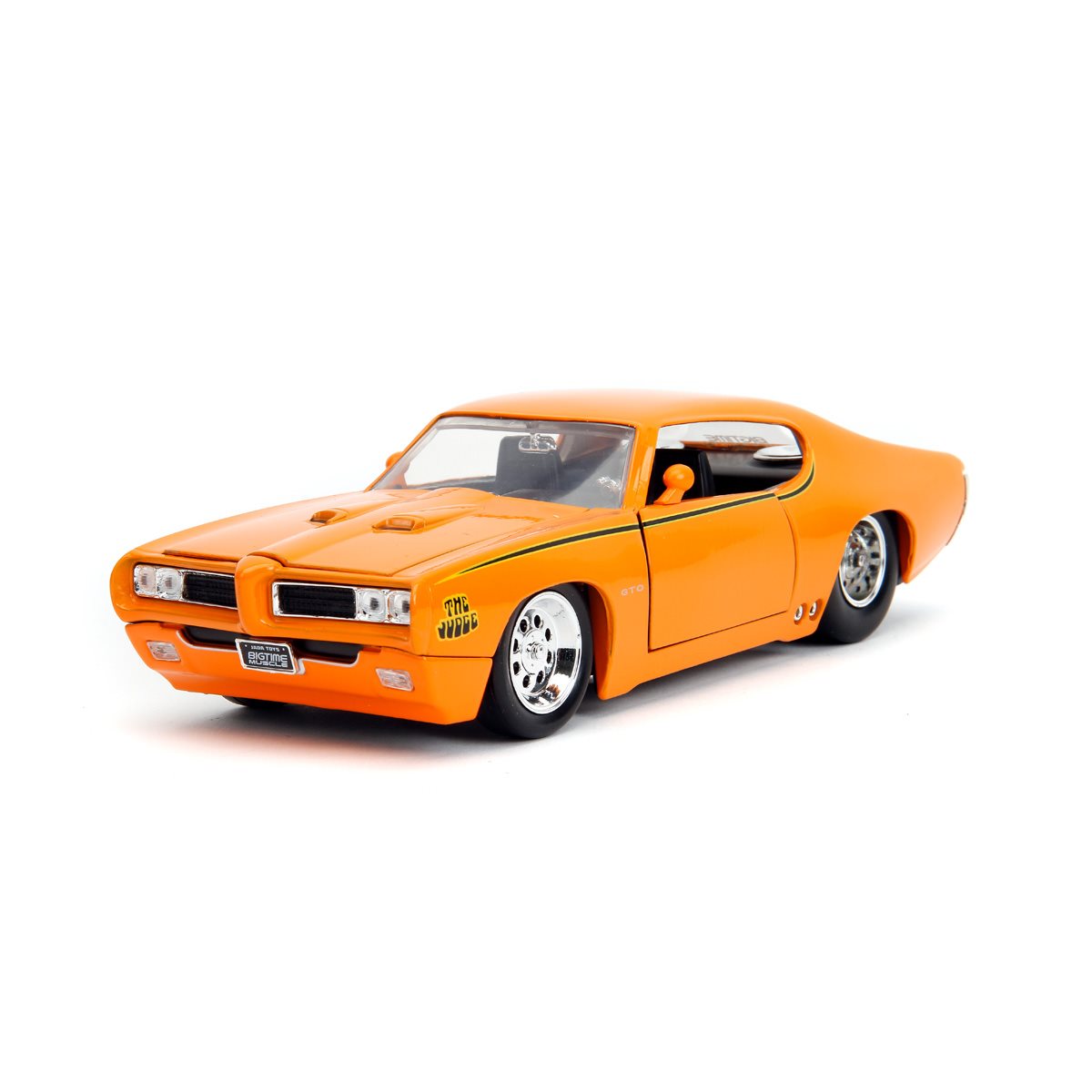Bigtime Muscle 1969 Pontiac GTO Judge Orange 1:24 Scale Die-Cast Metal Vehicle