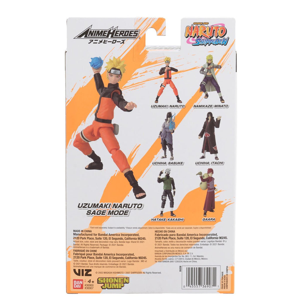 Naruto Anime Heroes Action Figure Wave 1 Case of 6