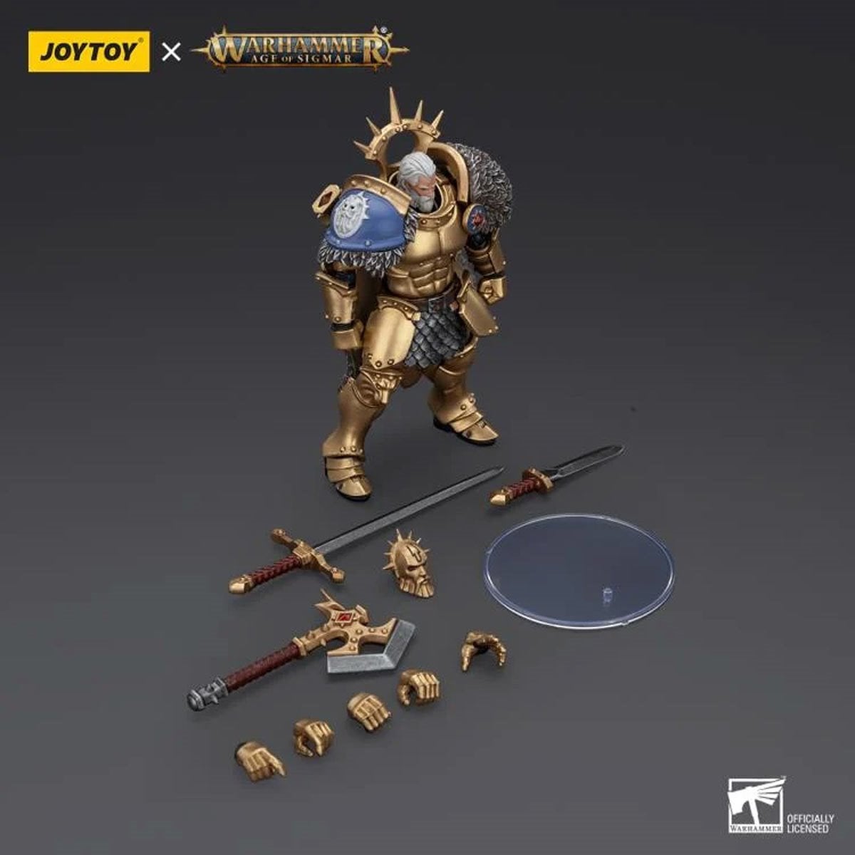 Joy Toy Warhammer Age of Sigmar Stormcast Hendrick Silver Wolf 1:18 Scale Action Figure