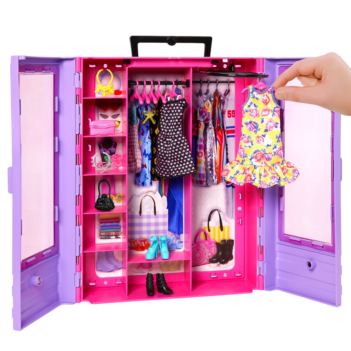 Barbie Ultimate Purple Closet Playset with Doll