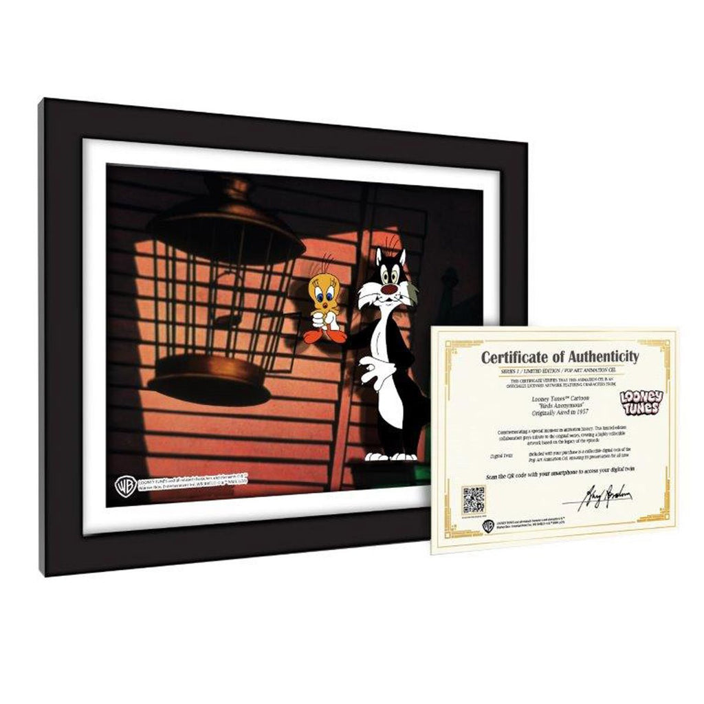 Looney Tunes Birds Anonymous #1006 Animation Cel Framed Art Print