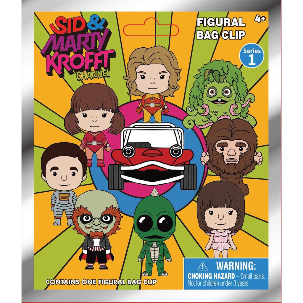 Sid & Marty Krofft Channel Series 1 3D Foam Bag Clip Display Case of 24