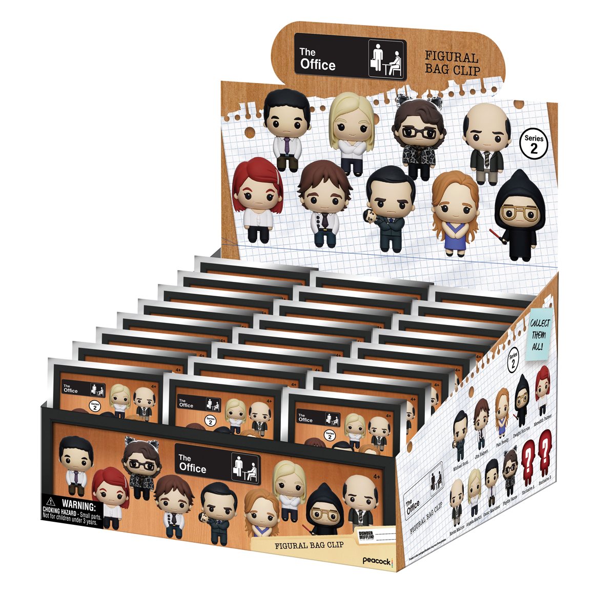 The Office Series 2 3D Foam Bag Clip Random 6-Pack