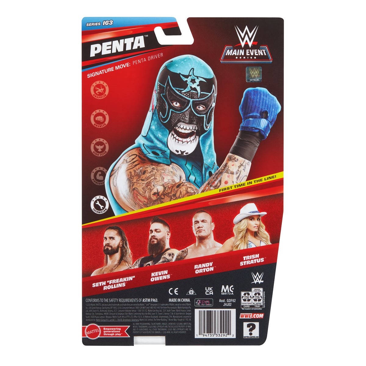 WWE Main Event Series Figure Series 163 Figure Case of 8