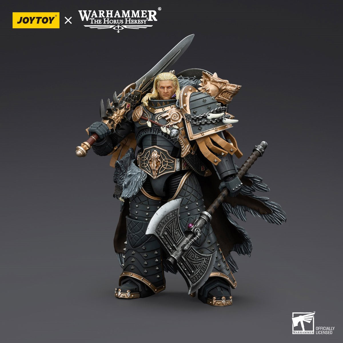 Joy Toy Warhammer The Horus Heresy Space Wolves Leman Russ Primarch of the VIth Legion 1:18 Scale Action Figure