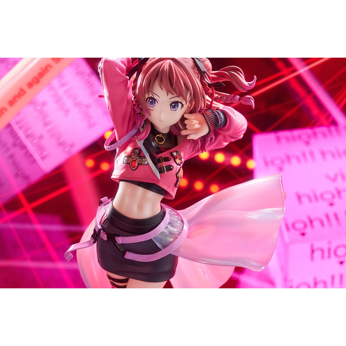 The Idolmaster Gakuen Saki Hanami Fighting My Way 1:7 Scale Statue