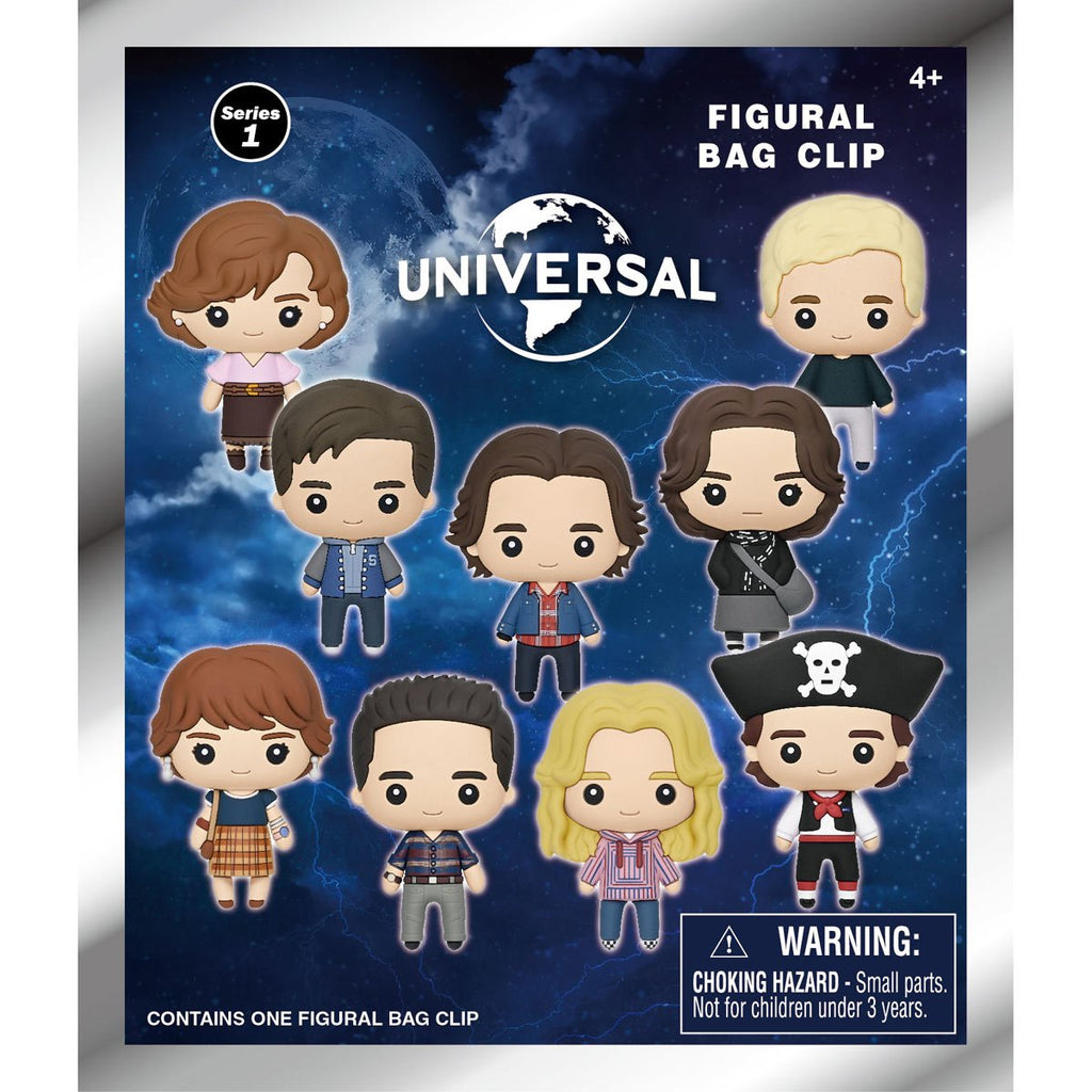 Universal 1980s Movies 3D Foam Bag Clip Random 6-Pack
