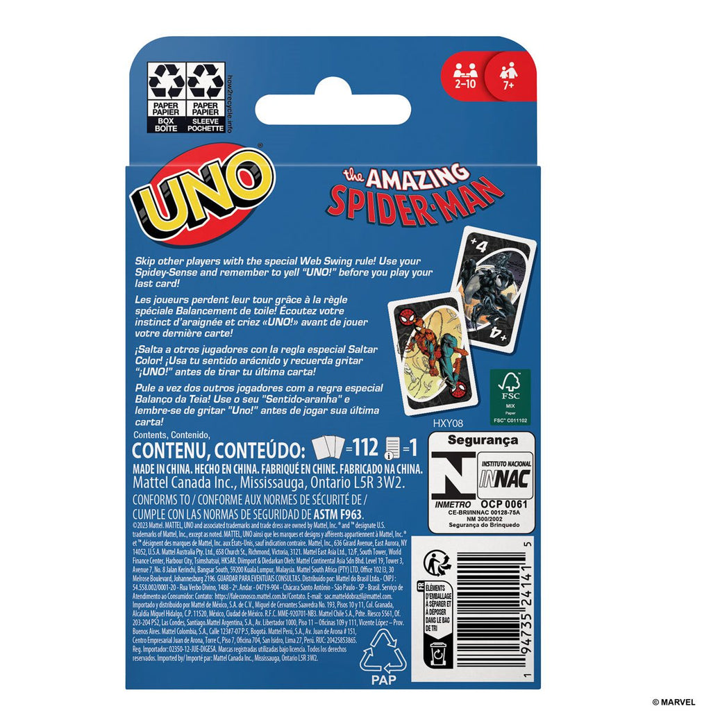 The Amazing Spider-Man UNO Card Game