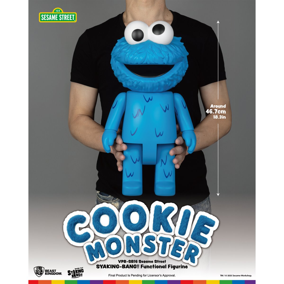 Sesame Street Cookie Monster VPB-SB16 Syaking-Bang!! Piggy Bank