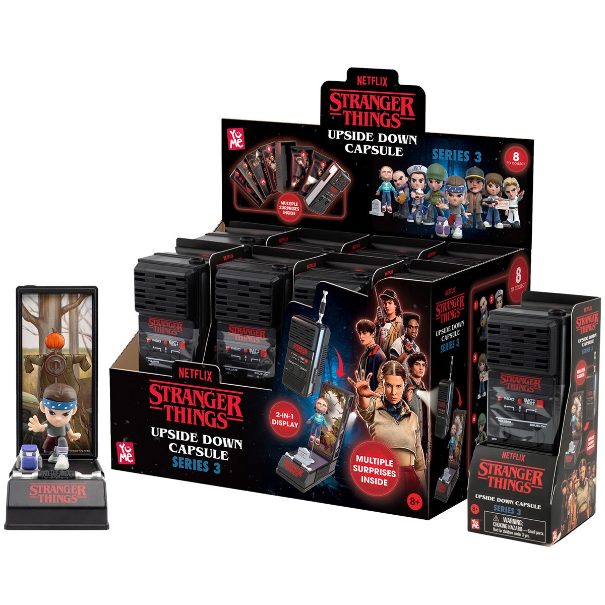 Stranger Things Upside Down Walkie-talkie Capsule Series 3 Blind-Box Mini-Figure Case of 8