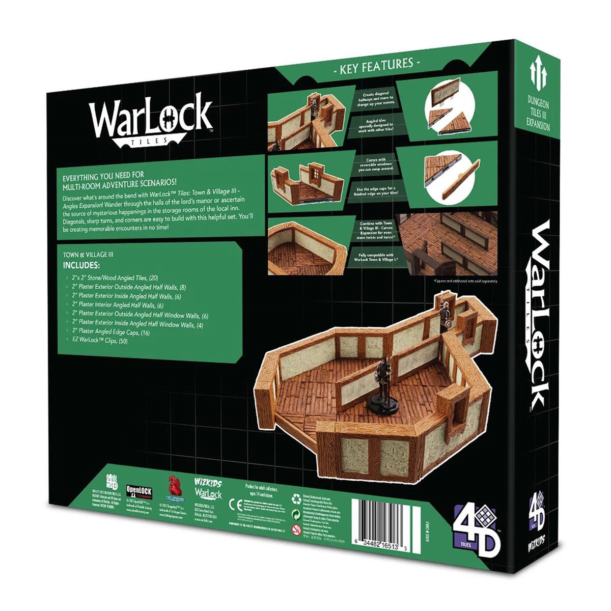 WarLock Tiles Town and Village III  Angles Expansion Pack