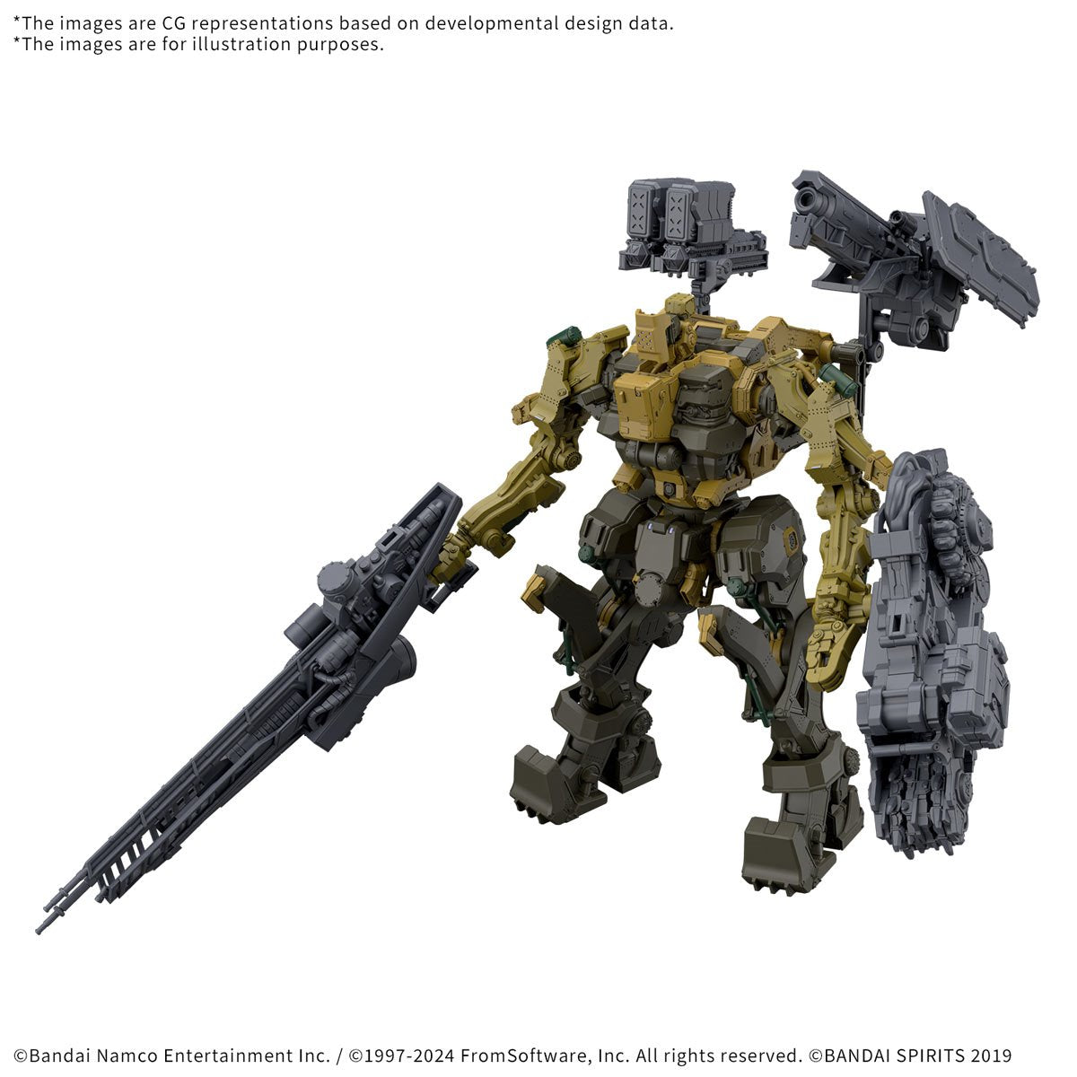30 Minutes Missions Armored Core VI: Fires of Rubicon Rad CC-3000 Wrecker Milk Tooth Model Kit