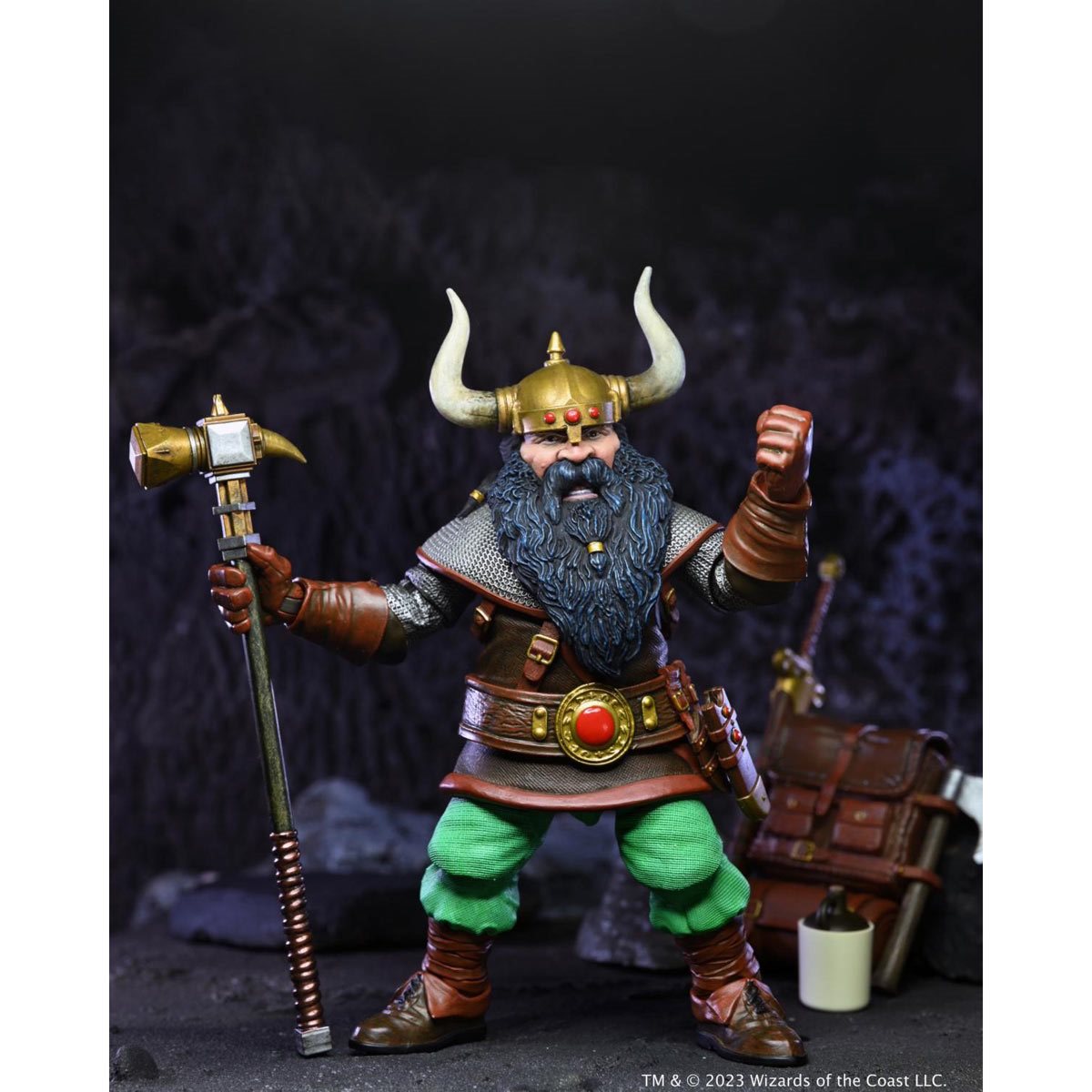 Dungeons & Dragons Ultimate Elkhorn the Good Dwarf Fighter 7-Inch Scale Action Figure