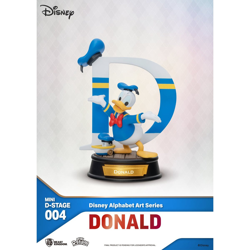 Disney Alphabet Art Series MDS-004 Mini D-Stage Statue Blind Box Set of 6