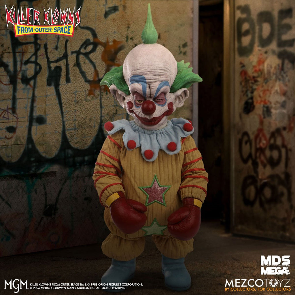 Killer Klowns From Outer Space Shorty with Sound Mezco Designer Series Mega-Scale 15-Inch Doll