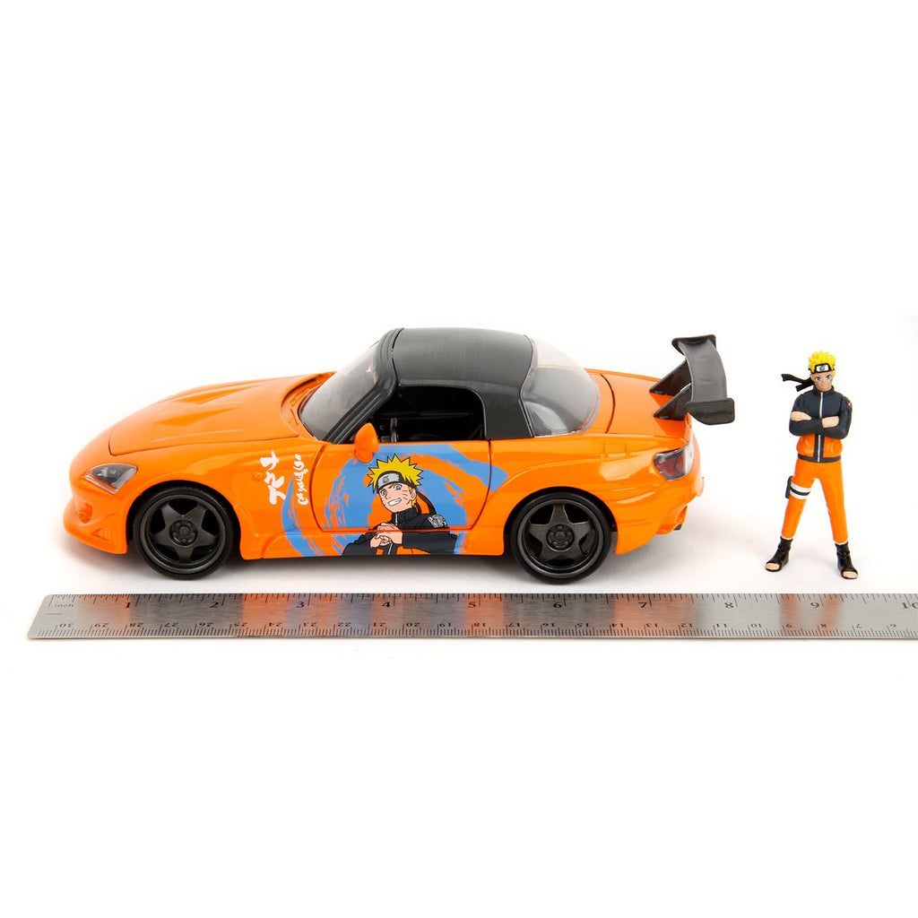 Naruto: Shippuden 2001 Honda S2000 1:24 Scale Die-Cast Metal Vehicle with Figure