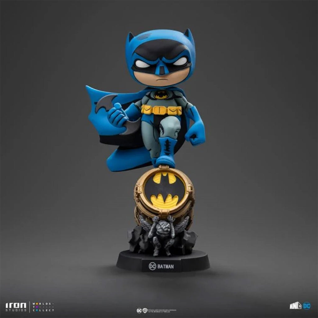 Batman on Bat-Signal (Blue Variant) MiniCo Vinyl Figure