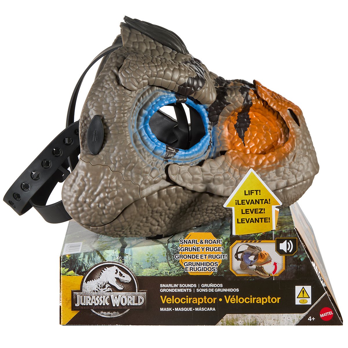 Jurassic World Snarlin' Sounds Velociraptor Roleplay Mask