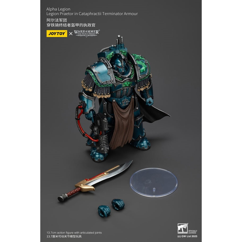 Joy Toy Warhammer The Horus Heresy Alpha Legion Legion Praetor Cataphractii Terminator Armor 1:18 Scale Action Figure