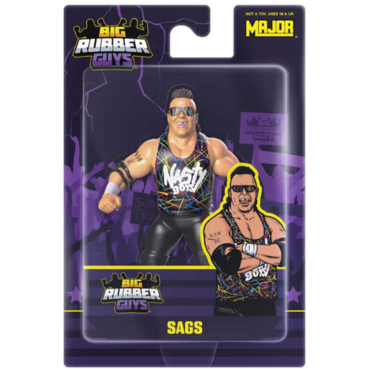 Major Big Rubber Guys Nasty Boys Sags Posed Figure