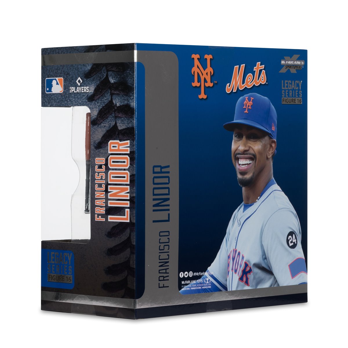 MLB SportsPicks New York Mets Francisco Lindor 7-Inch Posed Figure