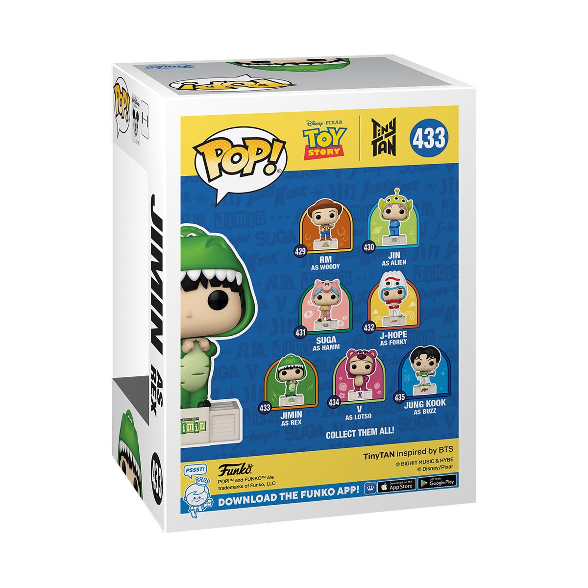 Toy Story x TinyTAN BTS Jimin as Rex Funko Pop! Vinyl Figure #433