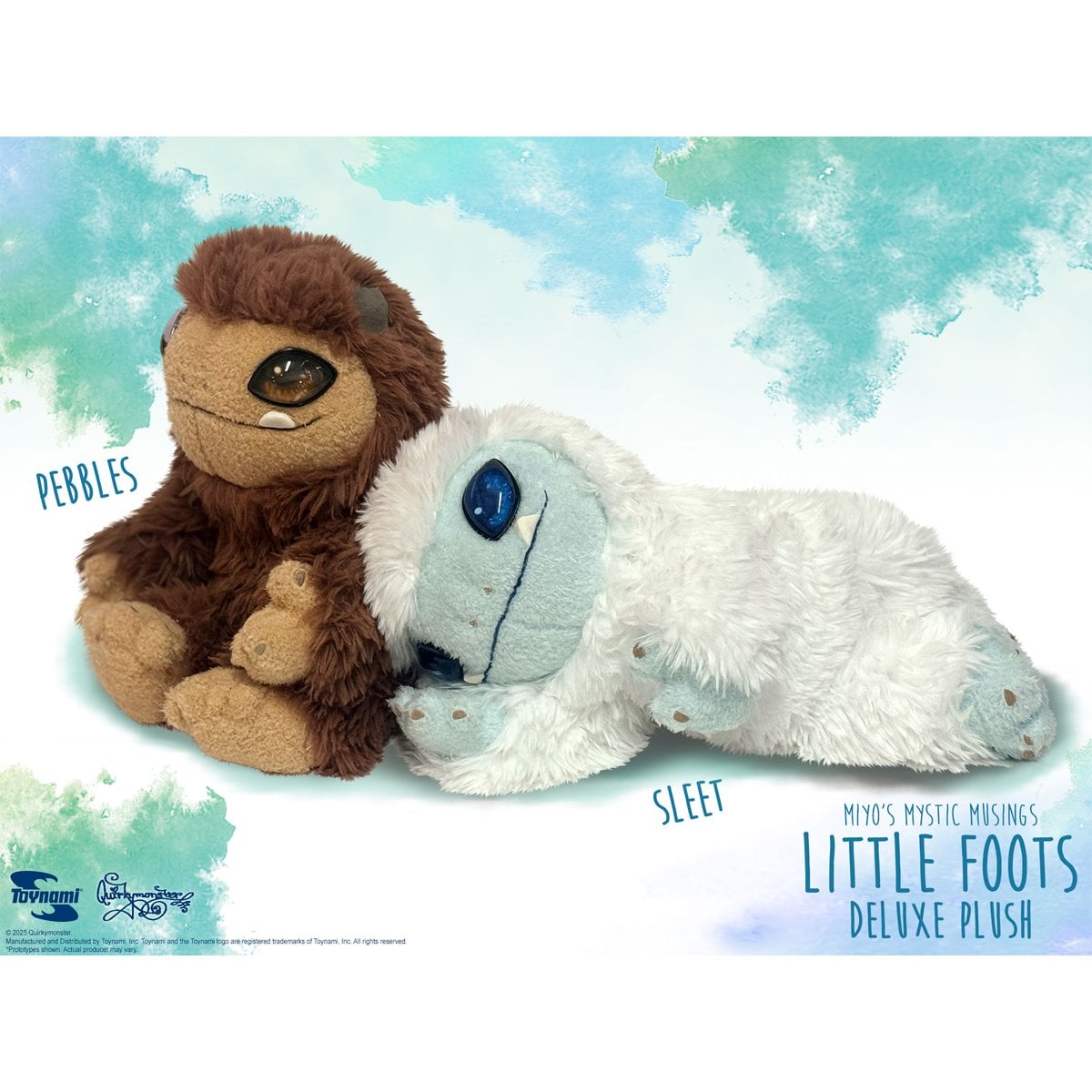 Miyo's Mystic Musings Little Foots Deluxe Yeti Plush Set of 2
